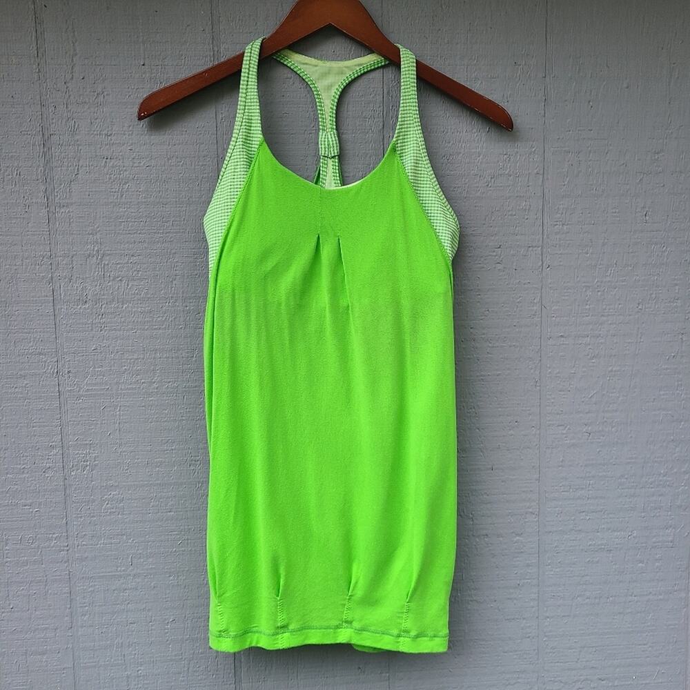 Lululemon Gingham Practice Freely Tank Bra Layer 6